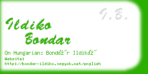 ildiko bondar business card